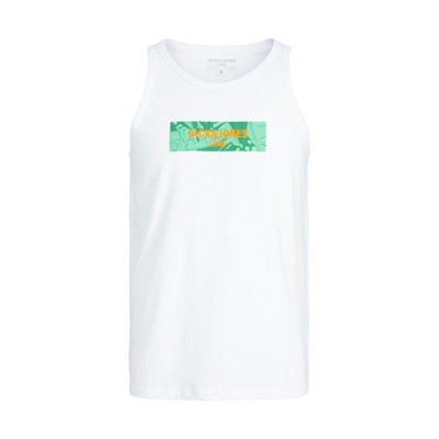 Jack&Jones Beyaz Erkek%100 Pamuk Atlet 12235311 S