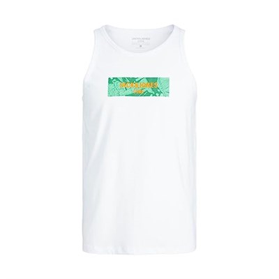 Jack&Jones Beyaz Erkek%100 Pamuk Atlet 12235311 S