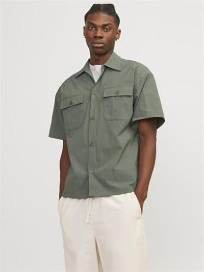 JACK&JONES JCOALTITUDE SHIRT SS OVERSIZED12251280 YEŞİL yeşil xxl
