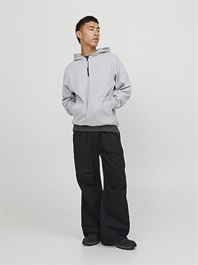 JACK&JONES JCOSHADE SWEAT HOOD GRİ gri m