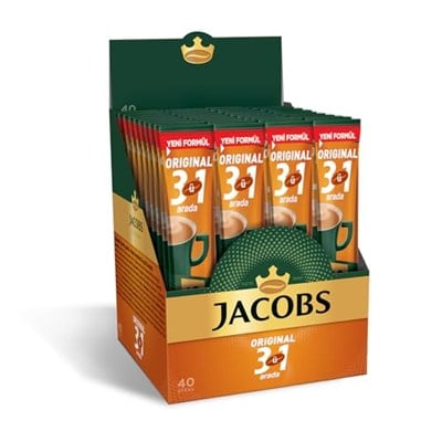 Jacobs 3ü 1 Arada 16 Gram x 40 x 8 Adet, Kahve
