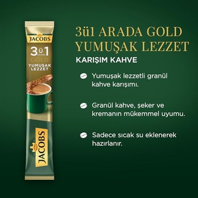 Jacobs 3ü1 Arada Yumuşak 10lu Paket
