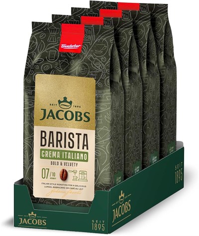 Jacobs Barista Editions Crema Italiano 1 kg Çekirdek Kahve x 4 Adet