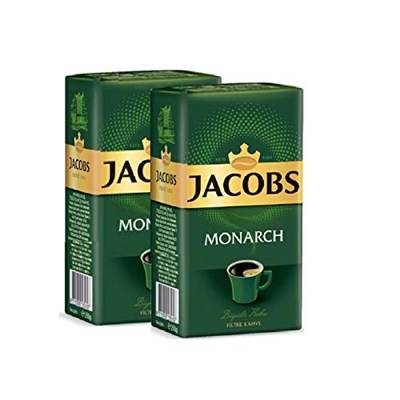 Jacobs Monarch 250 gr Filtre Kahve 2li + Coffee Filters Filtre Kahve Kağıdı 1/4 80li