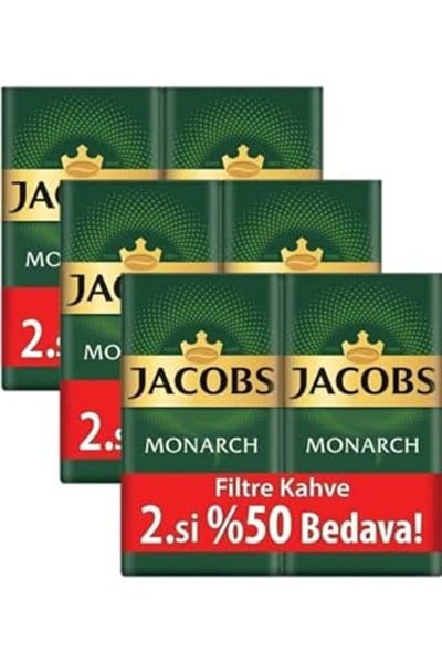 Jacobs Monarch Filtre Kahve 500 Gr 6lı Set (Toplam 3 Kg)