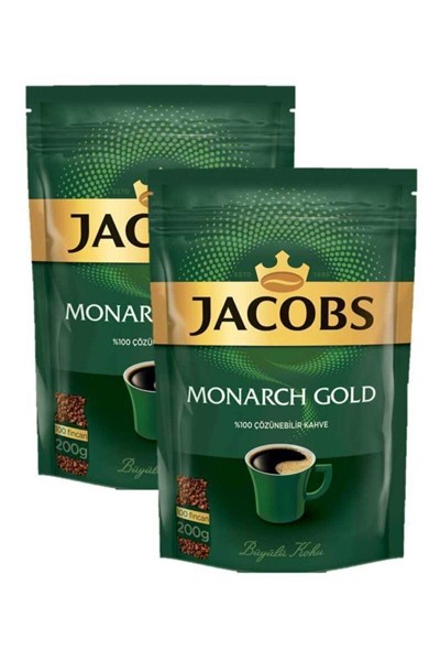 Jacobs Monarch Gold Kahve 400gr (200 gr x 2) Ekonomik Paket