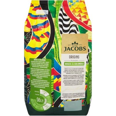 Jacobs Origins Brazil Colombia Çekirdek Kahve 1 Kilogram
