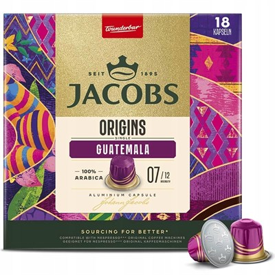 JACOBS Origins Guatemala Kapsül Kahve, 18 Adet