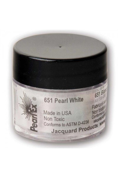 Jacquard Pearl Ex Toz Pigment 3g-Metalik - İnci Beyazı