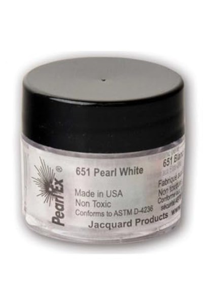 Jacquard Pearl Ex Toz Pigment 3g-Metalik - İnci Beyazı