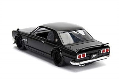 Jada, 253203004, Hızlı ve Öfkeli 1971 Nissan Skyline 1:24, Die-cast( Metal ), Açılabilir Bagaj Kaput ve Kapılar, Fast & Furious 1971 Nissan Skyline