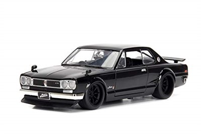 Jada, 253203004, Hızlı ve Öfkeli 1971 Nissan Skyline 1:24, Die-cast( Metal ), Açılabilir Bagaj Kaput ve Kapılar, Fast & Furious 1971 Nissan Skyline