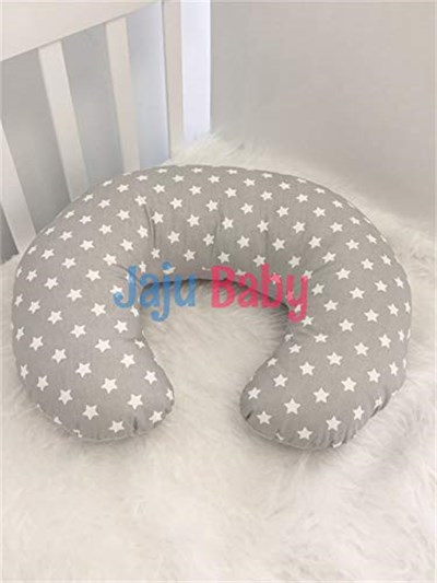 Jaju Baby Gri Desenli Emzirme Yastığı - Destek Minderi