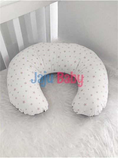Jaju Baby Gri Yıldızlı Emzirme Yastığı - Destek Minderi
