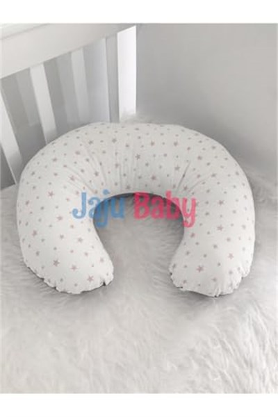 Jaju Baby Gri Yıldızlı Emzirme Yastığı - Destek Minderi