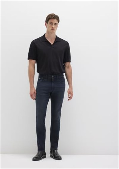Jake Mavi Black Puslu Gece Mavisi Jean Pantolon 0042227245