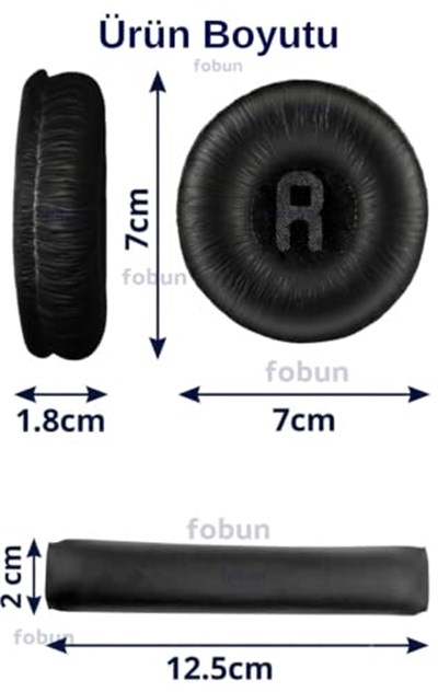 jbl kulaklik pedi jbl 450bt 460 500bt 510bt tune 600 t250 jr 300 jbl ile uyumlu kulaklık süngeri jbl kulaklik yastıgı (Siyah Sünger + Siyah Kafa Bandı)