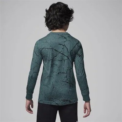 Jdb Jumpman Cement Ls Tee Erkek Jordan Sweat Yeşil M