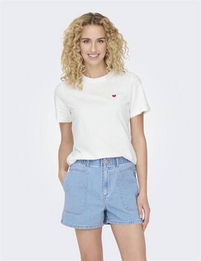 JDY Jdypisa S/S Print Top Jrs Noos Tişört Kadınlar