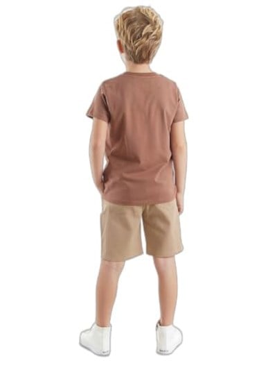 Jeep Mood Erkek Çocuk T-shirt Gabardin Şort Takım