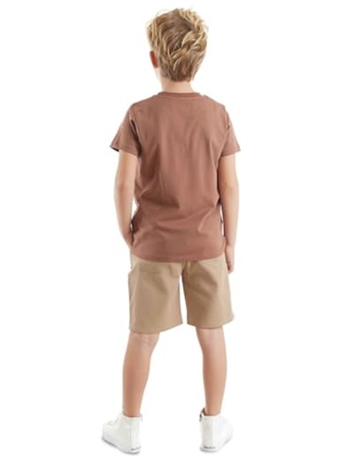 Jeep Mood Erkek Çocuk T-shirt Gabardin Şort Takım