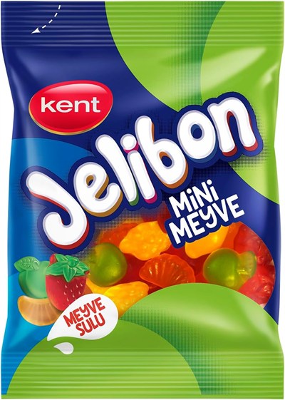 Jelibon Mini Meyve Karışık Meyveli Şekerleme 80 gr - 24 Adet