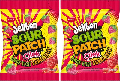 Jelibon Sour Patch Çilek Aromalı Yumuşak Şekerleme 80 gr
