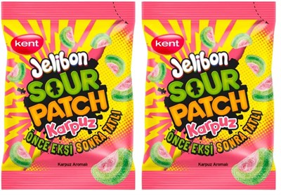 Jelibon Sour Patch Kids Karpuz Aromalı 160gr 2li paket