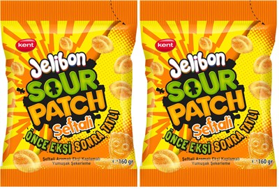 Jelibon Sour Patch Şeftali Aromalı Yumuşak Şekerleme 160 gr (2 paketi)