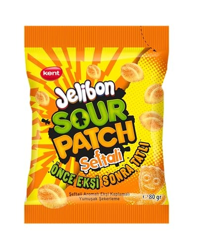 Jelibon Sour Patch Şeftali Aromalı Yumuşak Şekerleme 80 gr