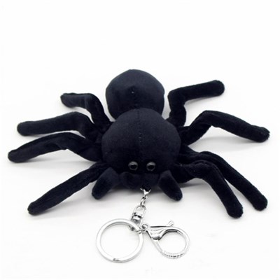 JIANEEXSQ Sevimli Gerçekçi Örümcek Doldurulmuş Hayvan Böcek Peluş Oyuncak, Gerçekçi Araneid Peluş Bebek Sırt Çantası El Çantası Pandent Hediye (9,9 cm)