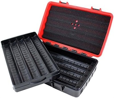 Jifeng Seyahat Tipi Puro Kutusu Humidor Kırmızı (10Cigar)