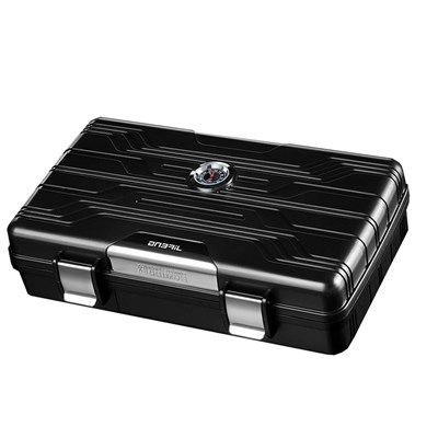 Jifeng Seyahat Tipi Puro Kutusu Humidor Parlak Siyah(10Cigar)