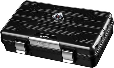 Jifeng Seyahat Tipi Puro Kutusu Humidor Parlak Siyah(10Cigar)