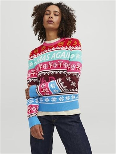 JJXX JJXX JXMAS CREW NECK KNIT Triko Kadın