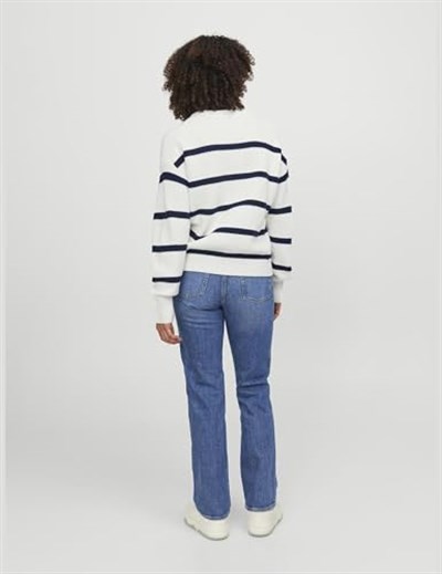 JJXX JJXX JXMILA TWIST STRIPE CREW NECK KNIT SN Triko Kadın