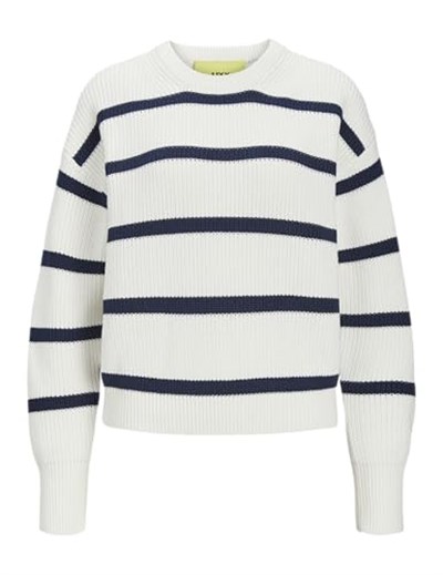 JJXX JJXX JXMILA TWIST STRIPE CREW NECK KNIT SN Triko Kadın