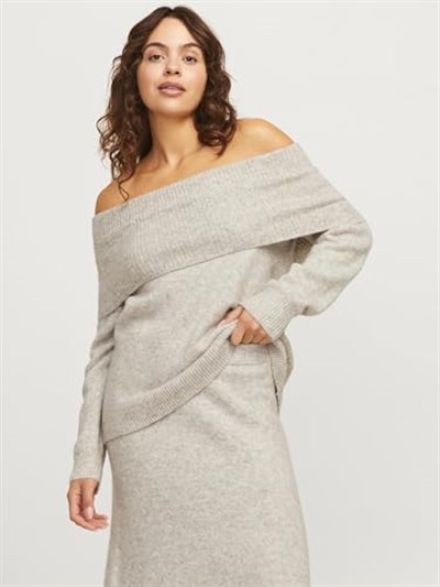 JJXX Jxminka Off Shoulder Knit örgü elbise Kadın