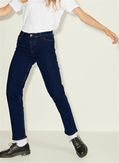 JJXX Koyu Mavi Denim Pantolon JXSEOUL STRAIGHT MW CC3001 NOOS, 5002837180