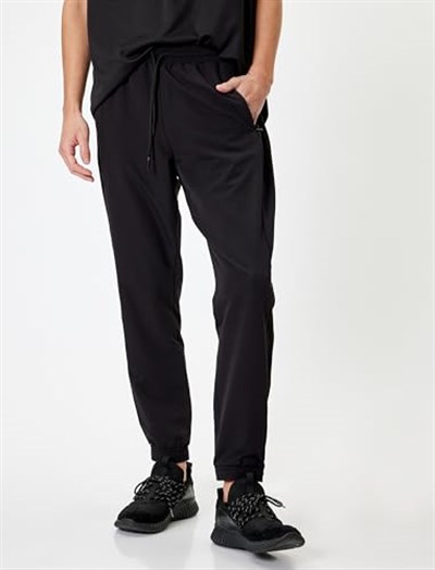 Jogger Pantolon Kargo Cep Detaylı Beli Bağcıklı Pamuklu