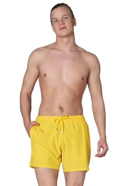 John Frank Düz Mayo Şort Gts - JFSSSWL02 Sarı