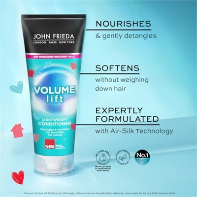 John Frieda Volume List Hacim Veren Saç Bakım Kremi 250 ml