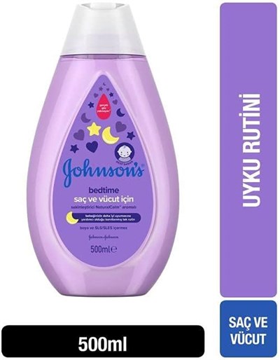 Johnsons Baby Bedtime Sakinleştirici Naturalcalm Aromalı Saç & Vücut Şampuanı (1 x 500 ml)