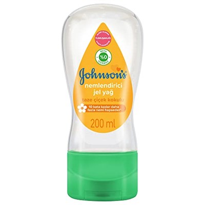 Johnsons Baby Nemlendirici Jel Yağ, Taze Çiçek Kokulu, Dermatolojik Olarak Test Edilmiş Nemlendirici Jel, 200 ml
