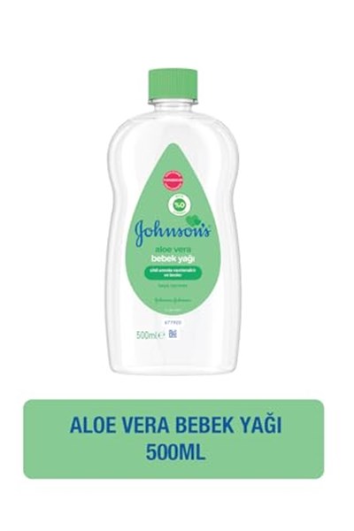 Johnsons Baby Nemlendirici ve Besleyici Aloe Vera Bebek Yağı 500 Ml