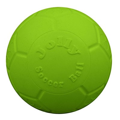Jolly Pets-Jolly Evcil Orta Futbol Topu Yüzer-Zıplayan Köpek Oyuncak, 6 inç Çap, elma yeşili