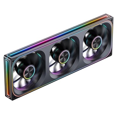JONSBO ZA-360BR (Ters) PC Kasa Fanı, Hepsi (3) Bir Arada, 3x120mm 3Pin ARGB Fanlı Tek Çerçeve Ünitesi, PWM, 4 Taraflı Sonsuzluk Ayna Fanlı Ters Bıçak Sessiz F - Seçenekler: ZA360BR Siyah, ZA360B Siyah