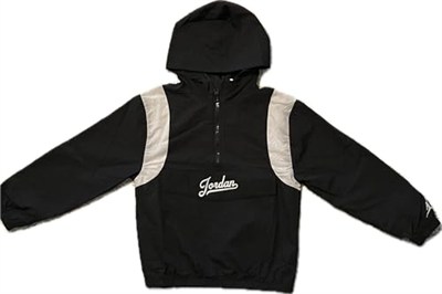 Jordan M J Flt Mvp Hbr Jkt Çocuk Rüzgarlık Siyah 8-10 YAŞ