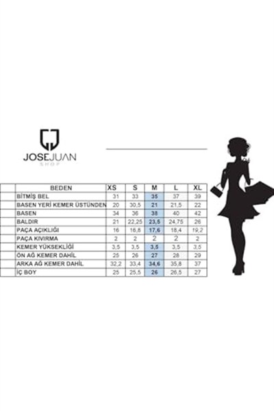josejuan Kadın Tayt Uzun Toparlayıcı Yüksek Bel 7101