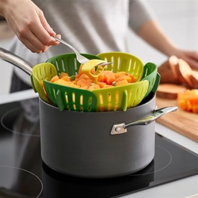 Joseph Joseph 45030 Bloom Katlanır Buharda Pişirme Sepeti, Yeşil